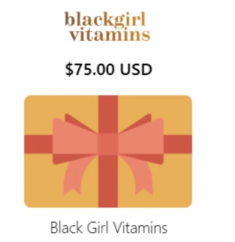 Black Girl Vitamins Gift Card - Image 3