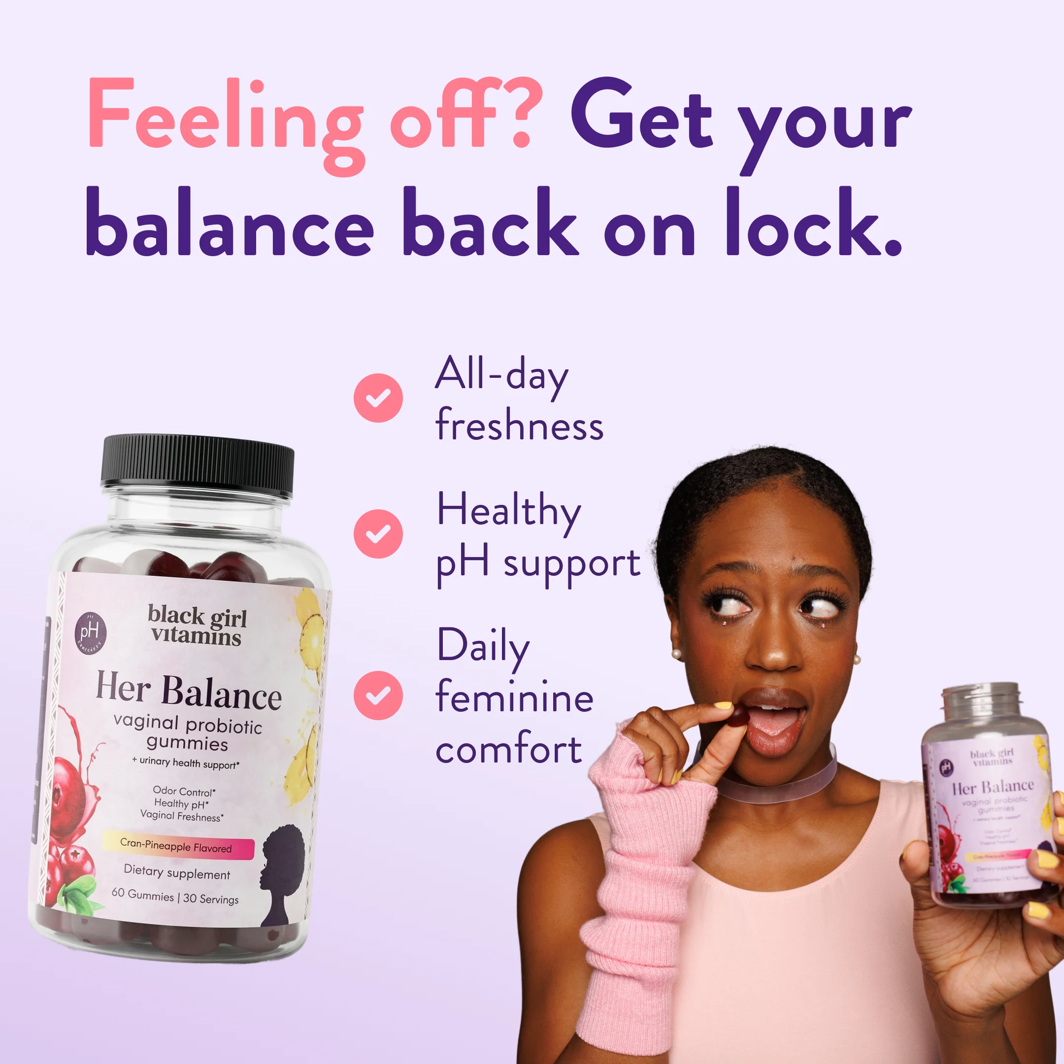 Her Balance Vaginal Probiotic Gummies - Image 3