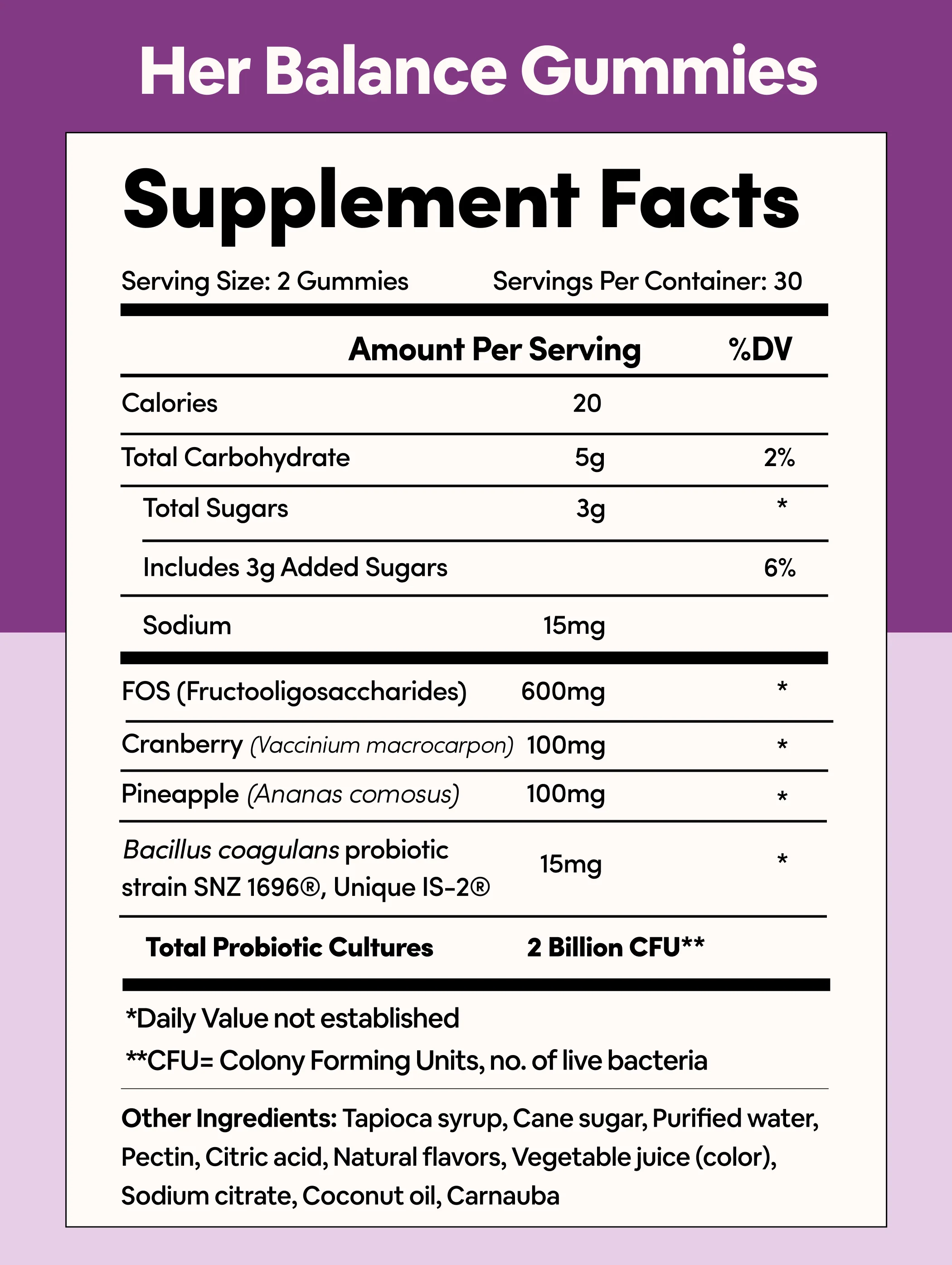 Her Balance Vaginal Probiotic Gummies - Image 9